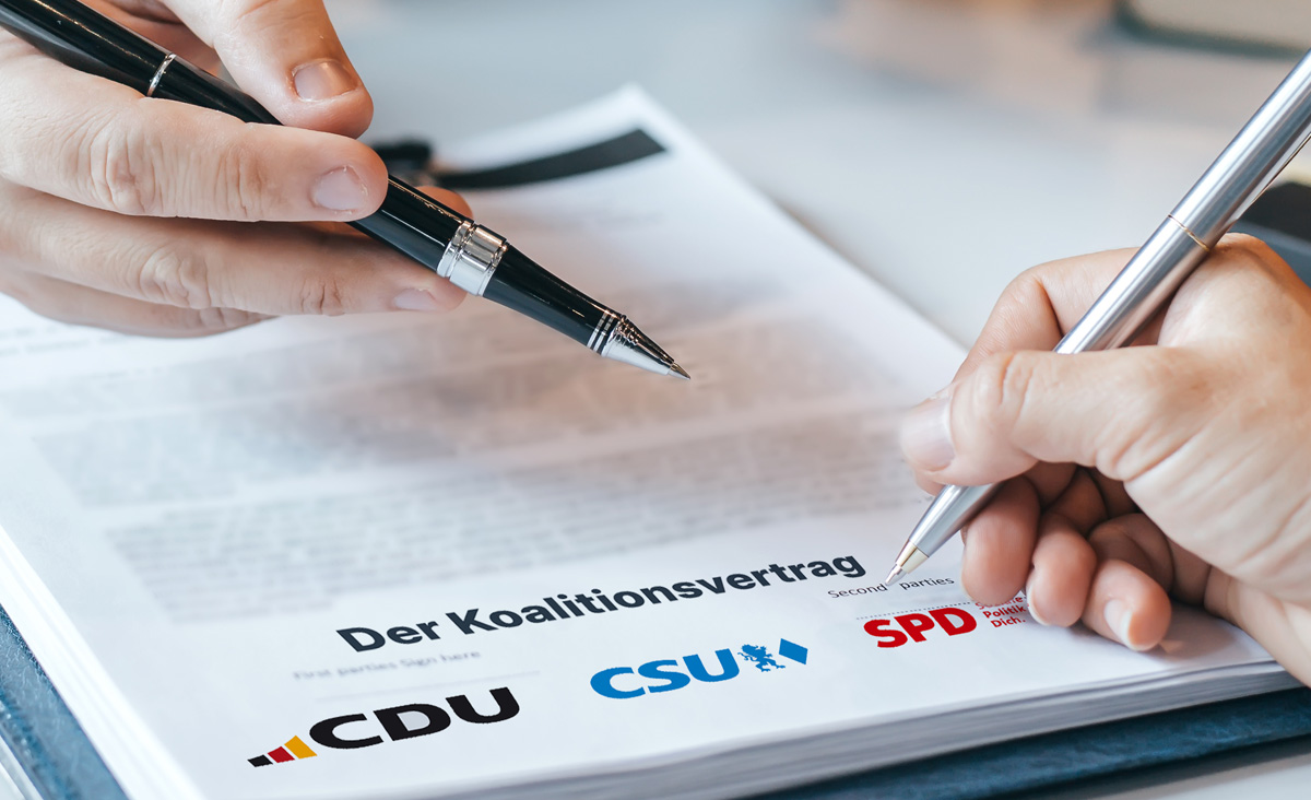 Der Koalitionsvertrag von CDU CSU und SPD